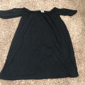 Black off the shoulder dress